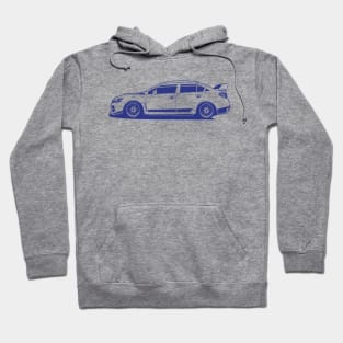 Subie classic blue print Hoodie